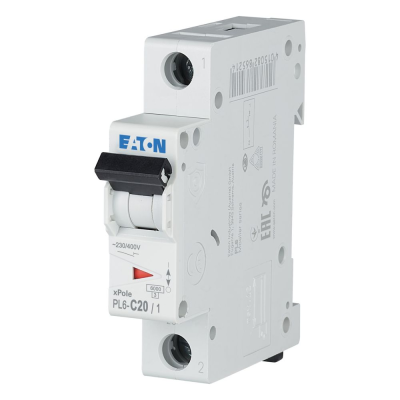 Automatinis jungiklis 1P C20A EATON PL6-C20/1 286534