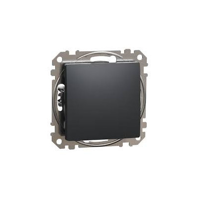 Antracito spalvos 1 klavišo jungiklis 10A Sedna Design SDD114101