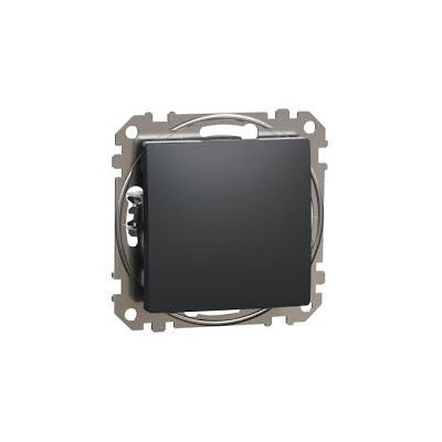 Antracito spalvos mygtukinis jungiklis 10A Sedna Design SDD114111