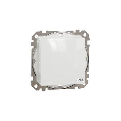 Baltas 1 klavišo jungiklis 10A IP44 Sedna Design SDD211101