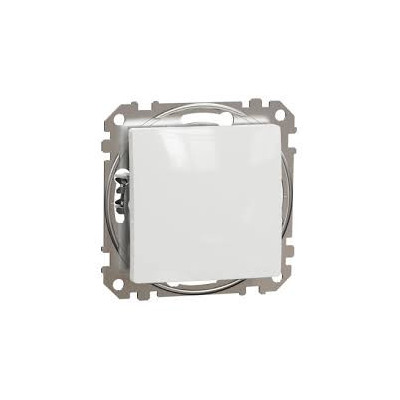 Baltas 1 klavišo perjungiklis 10A Sedna Design SDD111106