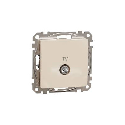 Kreminės spalvos TV galinis lizdas 4db  Sedna Design SDD112471