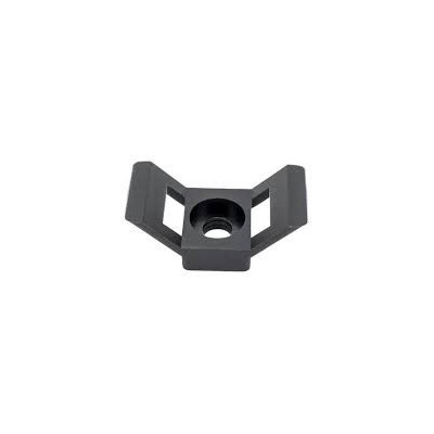 SUP.3.401 Juodas dirželių laikiklis 30x15x12mm 100vnt SapiSelco