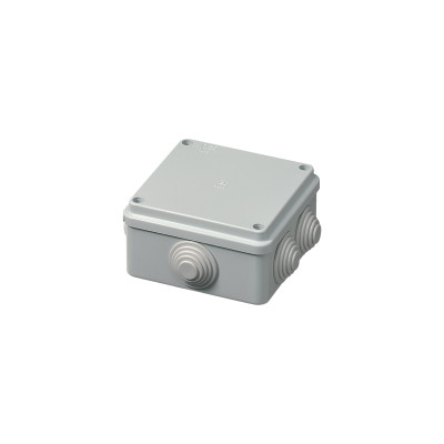 Virštinkinė plastikinė paskirstymo dėžutė 100x100x50mm IP55 su sandarikliais EC400C4
