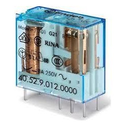 Tarpinė relė 12VDC, 2CO-DPDT, 8A Finder