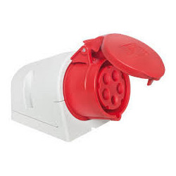 Stacionarus kištukinis lizdas 5P 400V 16A IP44 PCE 115-6