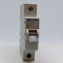 Automatinis jungiklis 1P C10A 6kA Hager MC110A