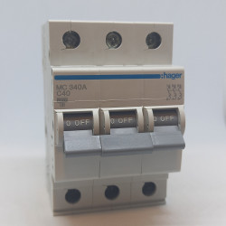 Automatinis jungiklis 3P C40A 6kA Hager MC340A