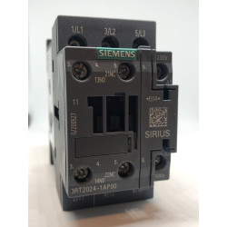 SIRIUS Kontaktorius S0 5.5kW 12A 1NO+1NC 230VAC SIEMENS 3RT2024-1AP00