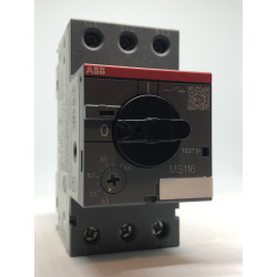 MS116-10 ABB Variklio apsaugos automatas 6.3-10A 1SAM250000R1010