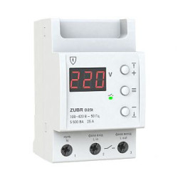Voltage relay  Zubr D25t, 25A thermal protection